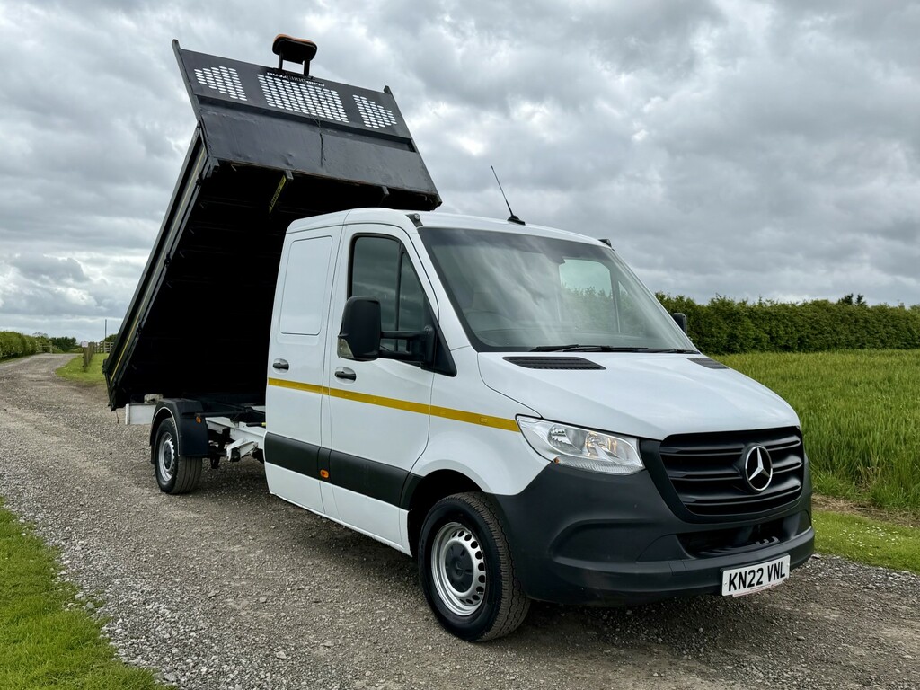 Mercedes-Benz Sprinter 2.1 314 Cdi Dropside Tipper 2022 KN22VNL White #4