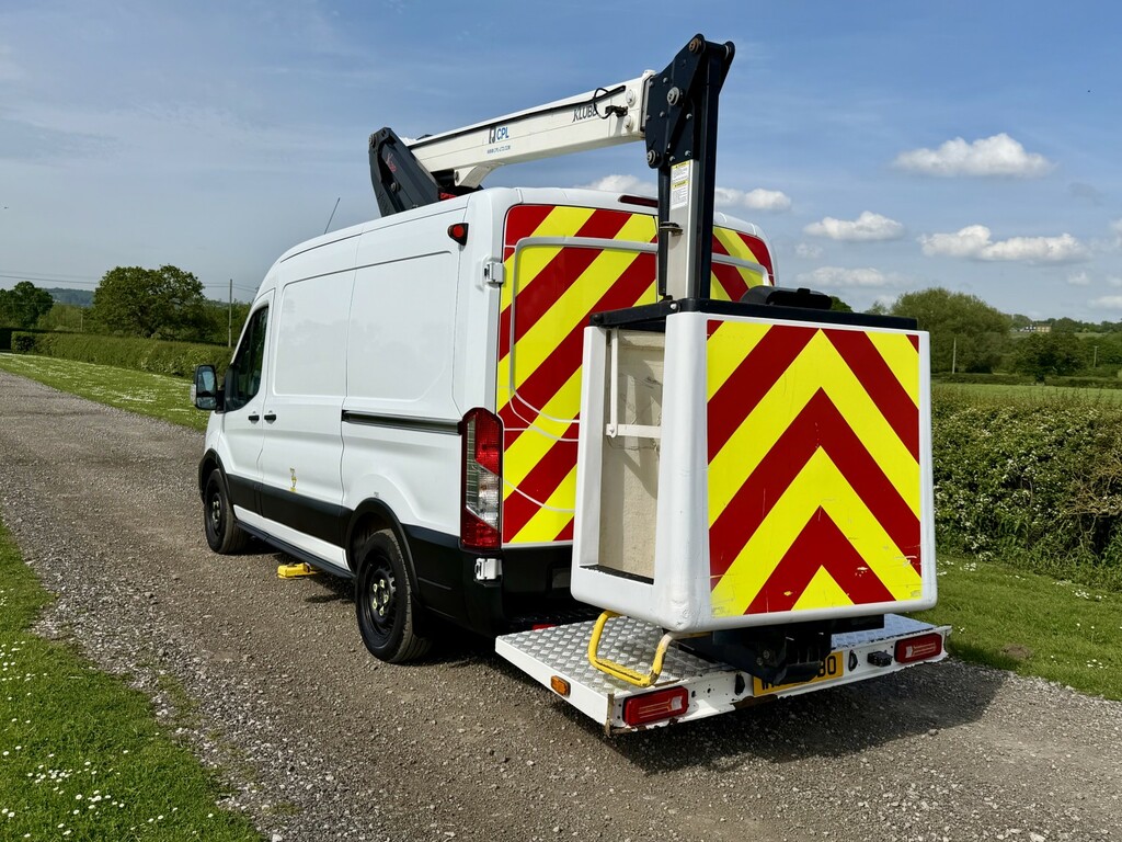 Ford Transit Custom 2.0 Transit Trend Van 350 L2 2.0L Cpl Cherry Picke WN72BBO White #3
