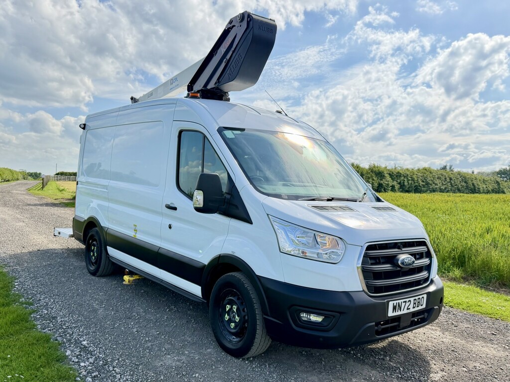 Ford Transit Custom 2.0 Transit Trend Van 350 L2 2.0L Cpl Cherry Picke WN72BBO White #2