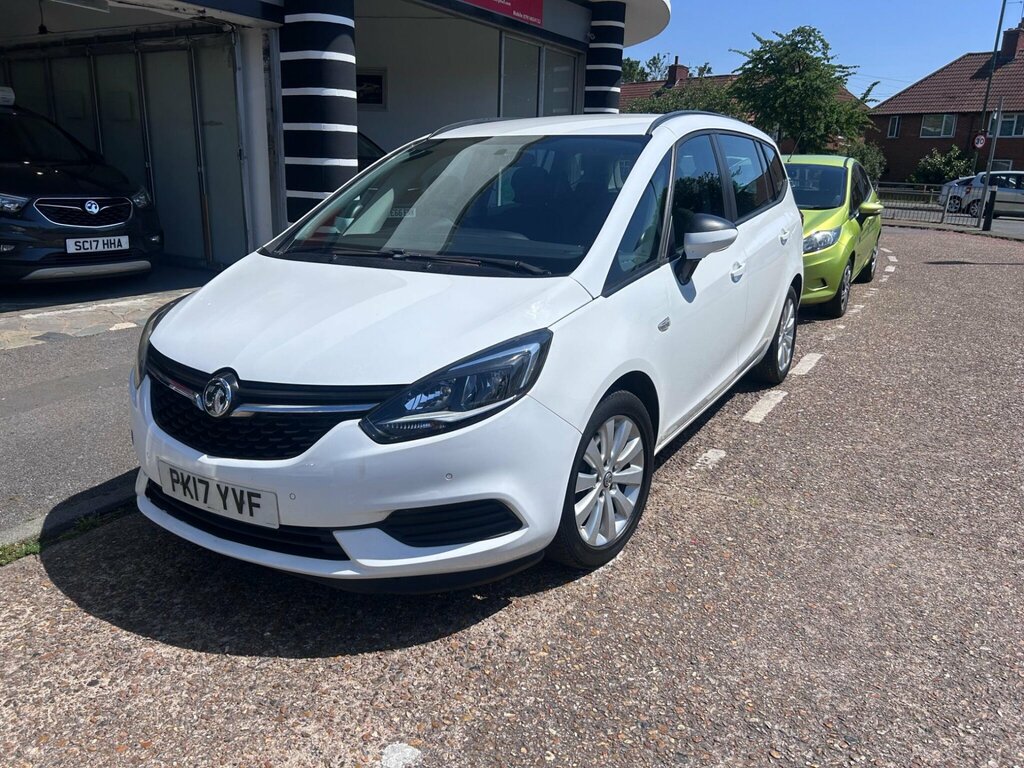 Vauxhall Zafira Tourer 1.4I Turbo Design Euro 6 PK17YVF White #3