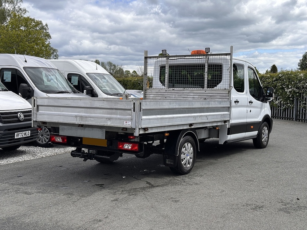 Ford Transit Custom 350 Ecoblue Leader Crewcab Dropside L4 Rwd Euro 6 DV72OPH White #4