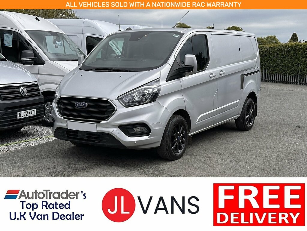 Ford Transit Custom 300 Ecoblue Limited L1h1 Euro 6 130Ps 2023 U2532 Silver