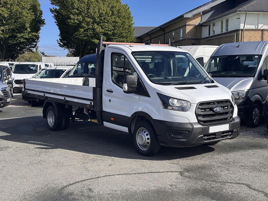 Ford Transit Custom 350 Ecoblue Mhev Leader Dropside L4 Rwd Euro 6 130 MW72LSK White #2