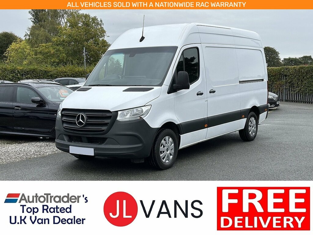 Mercedes-Benz Sprinter 315 Cdi Premium L2h2 Euro 6 150Ps Ac 2023 U2685 White