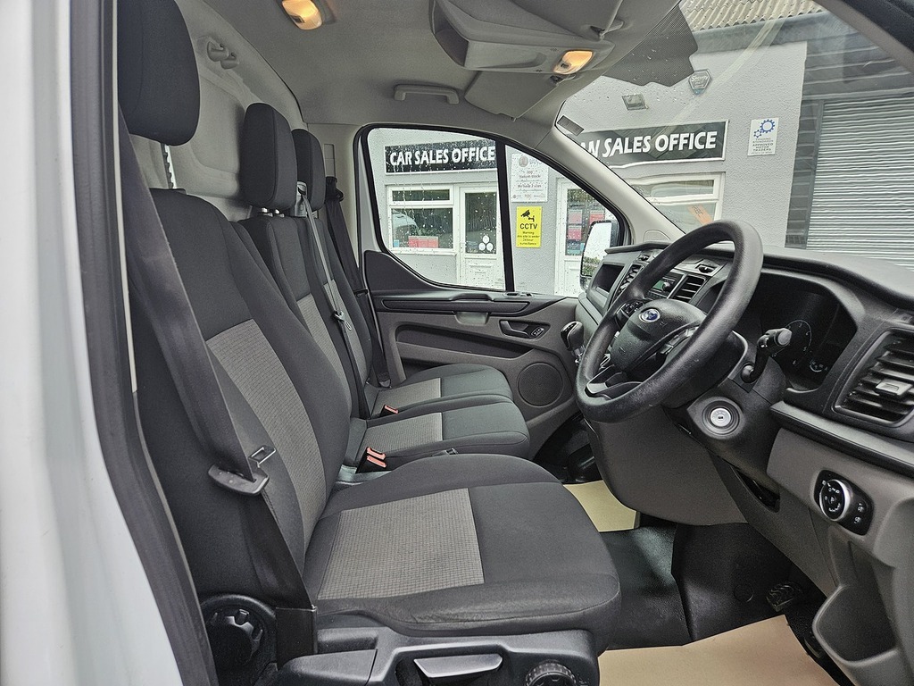 Ford Transit Custom 300 Ecoblue Leader L2h1 Euro 6 Ac 2021 U2709 Ule AF71MVU White #2