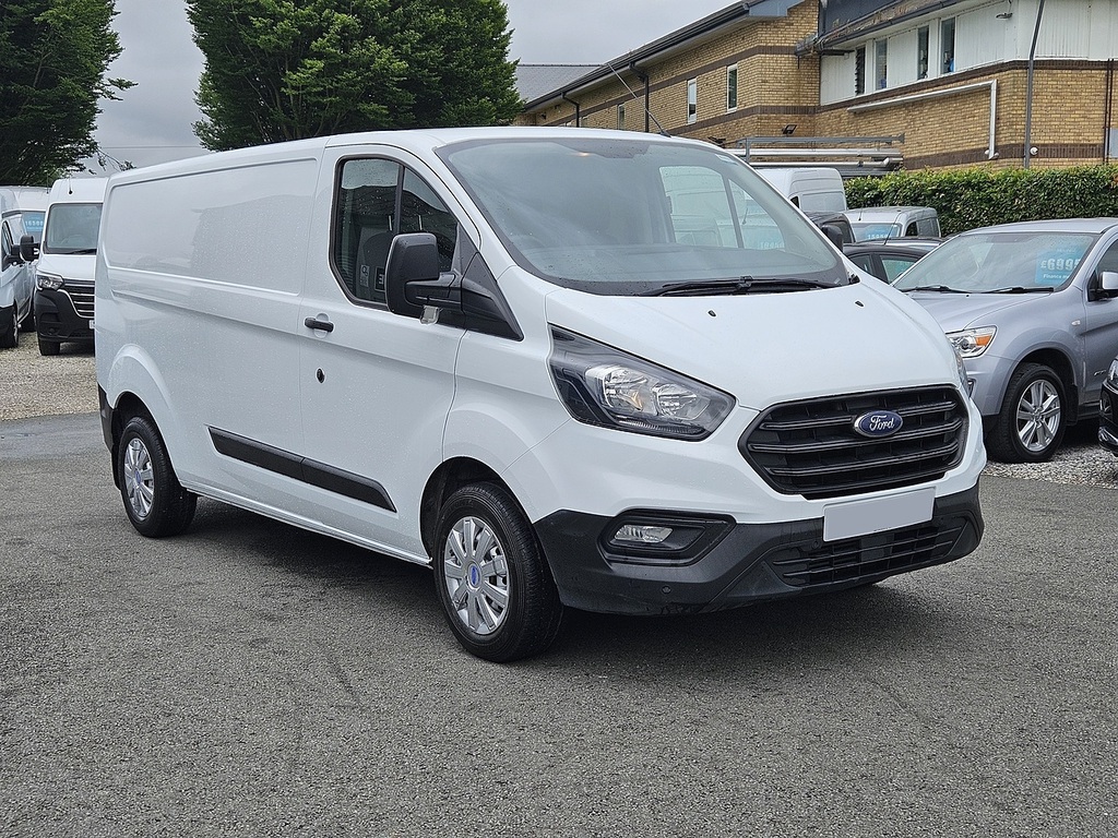 Ford Transit Custom 300 Ecoblue Leader L2h1 Euro 6 Ac 2021 U2709 Ule AF71MVU White #3