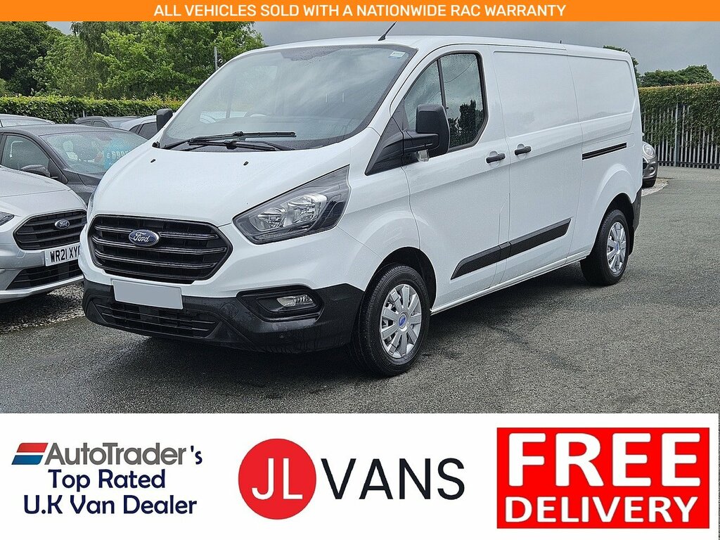 Ford Transit Custom 300 Ecoblue Leader L2h1 Euro 6 Ac 2021 U2709 Ule White
