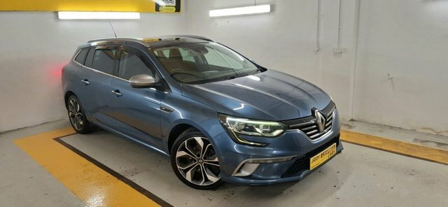 Renault Megane 2019 1.3 Tce Gt Line Sport Tourer Manua Blue