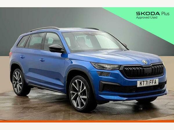 Skoda Kodiaq 2.0 Tdi 4X4 200Ps Sportline 7 Seat Dsg Blue