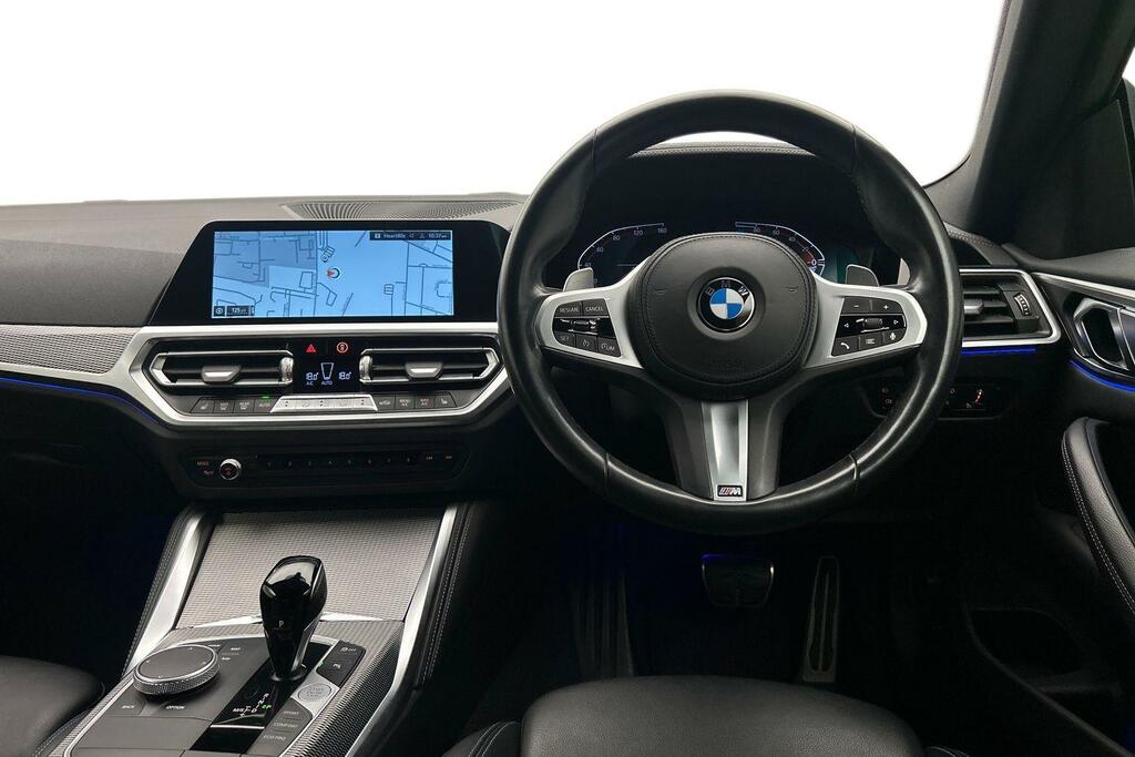 BMW 4 Series Gran Coupe 420D M Sport Coupe EN71PZF Black #5