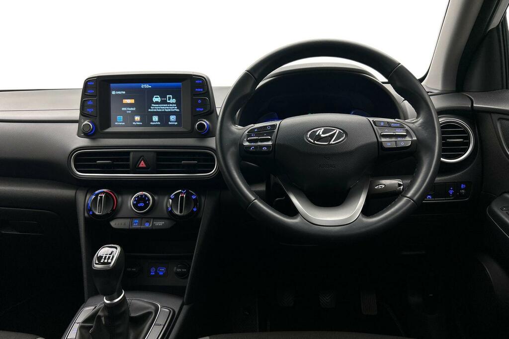 Hyundai Kona 1.0 T-gdi Blue Drive Se Euro 6 Ss EJ18VEU White #5