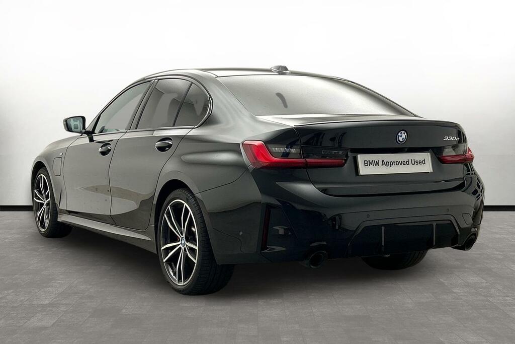 BMW 3 Series 330E M Sport Saloon MC73EEW Black #2