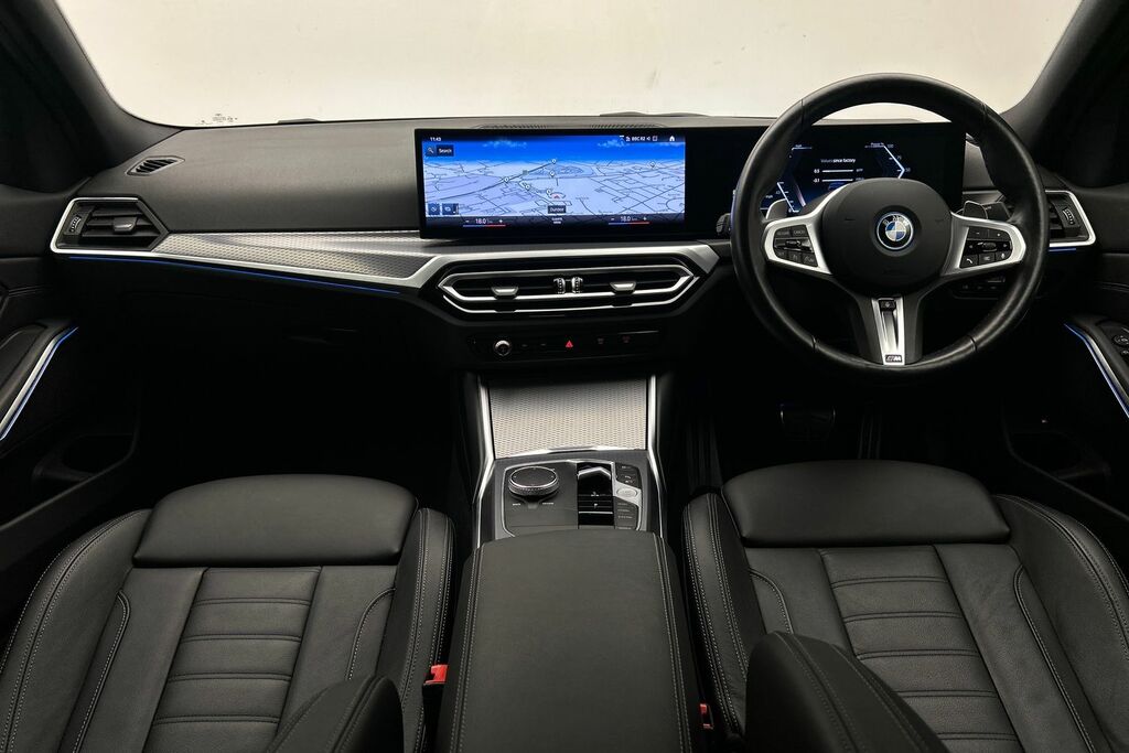 BMW 3 Series 330E M Sport Saloon MC73EEW Black #4