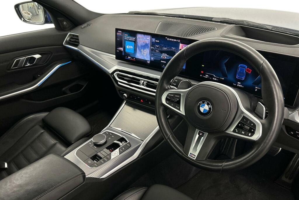 BMW 3 Series 320I M Sport Saloon YL23OLX Blue #6