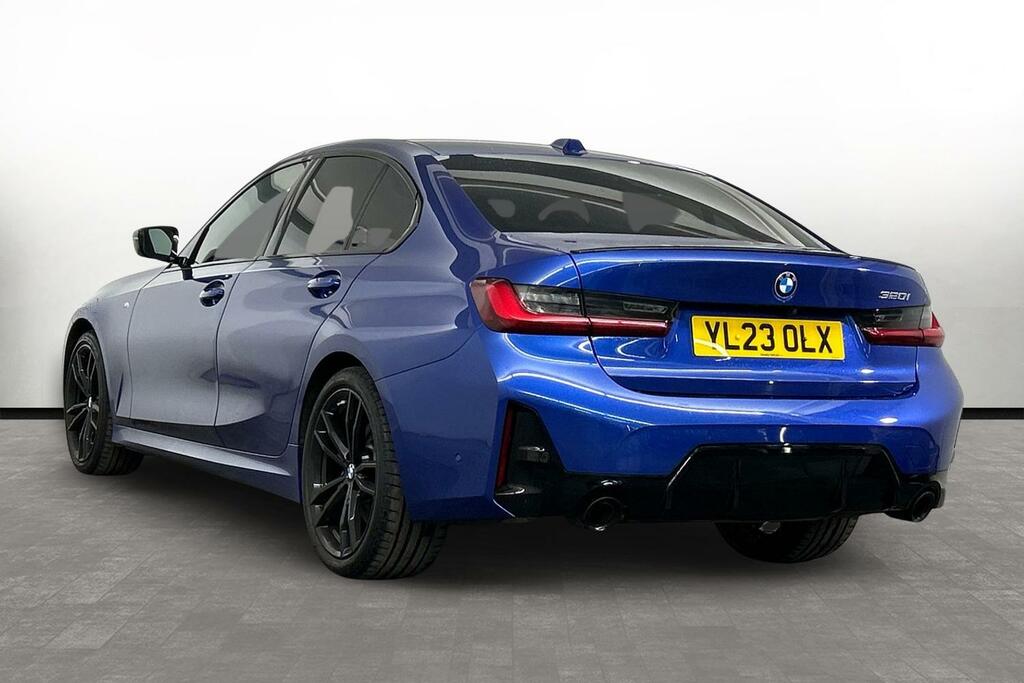 BMW 3 Series 320I M Sport Saloon YL23OLX Blue #2