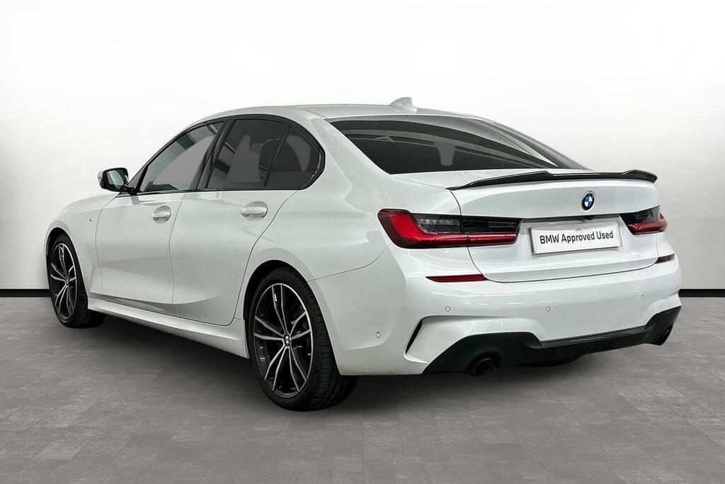 BMW 3 Series 318D M Sport Saloon YJ21CNH White #2
