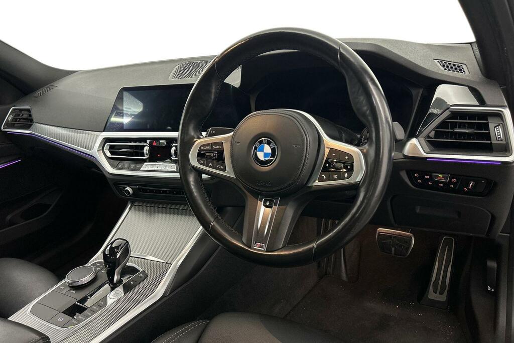 BMW 3 Series 318D M Sport Saloon YJ21CNH White #6