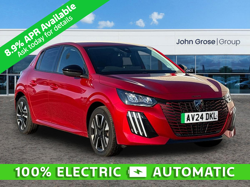 Peugeot e-208 100Kw Allure 50Kwh Hatchback Red
