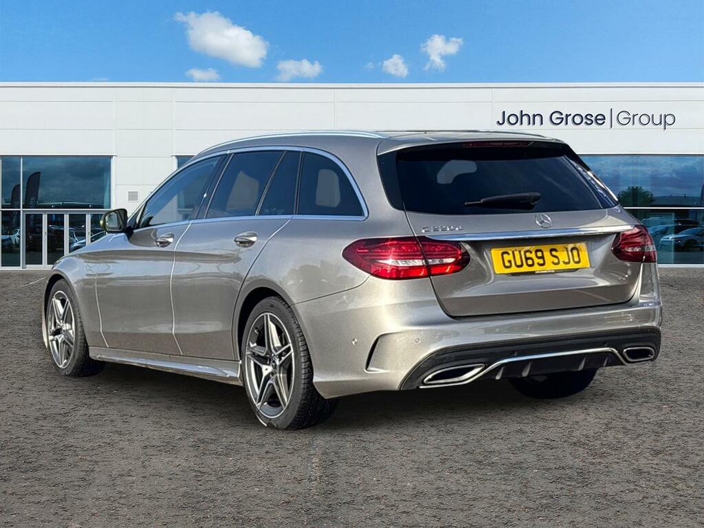 Mercedes-Benz C Class C220d Amg Line 9G-tronic Estate GU69SJO Silver #5