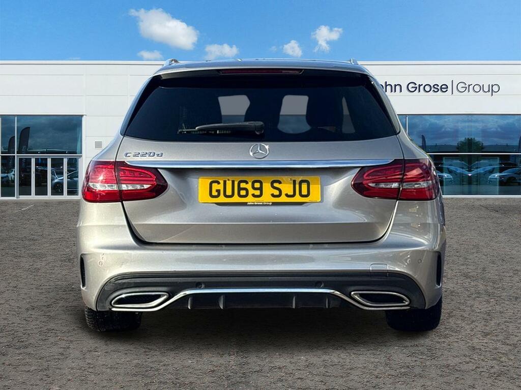 Mercedes-Benz C Class C220d Amg Line 9G-tronic Estate GU69SJO Silver #4