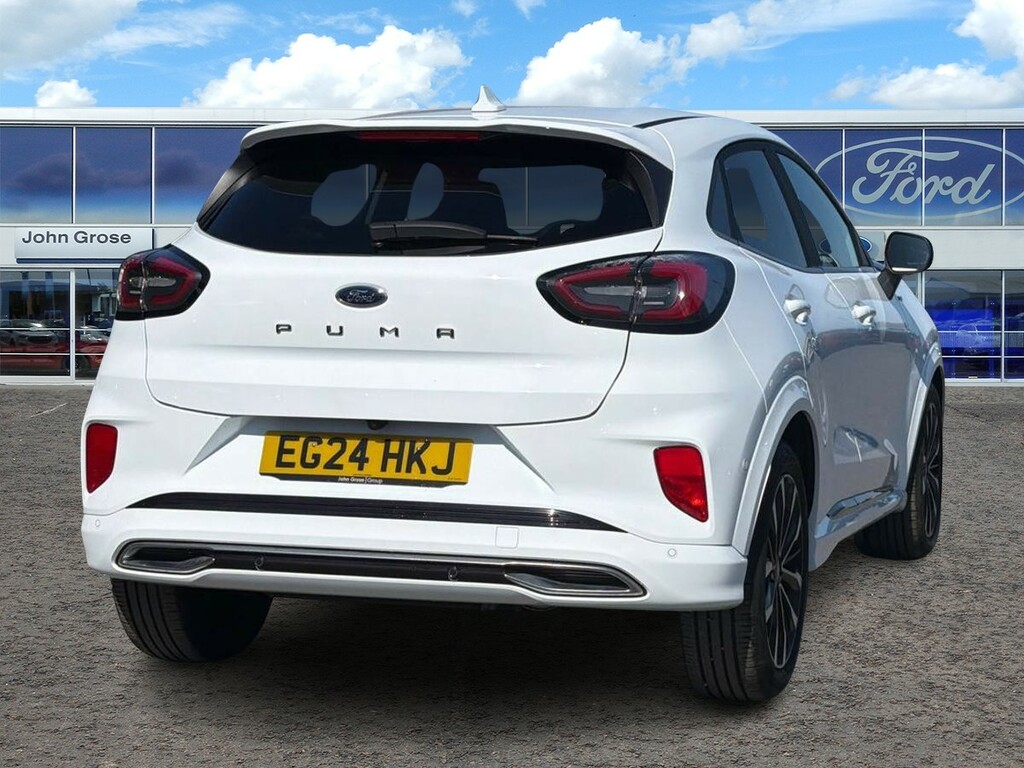 Ford Puma 1.0 Ecoboost Hybr Mhev 155 St-line Vignale Dct EG24HKJ White #3