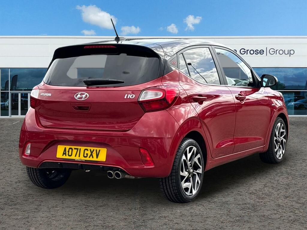 Hyundai I10 1.0 T-gdi N Line Hatchback AO71GXV Red #3