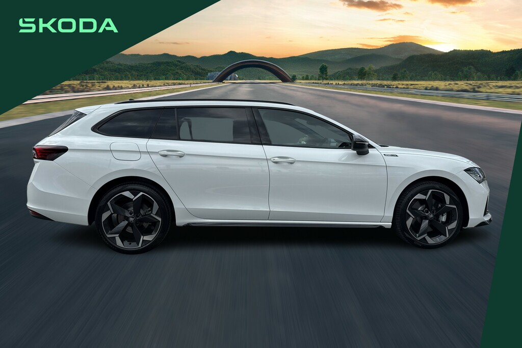 Skoda Superb 1.5 Tsi Iv Sportline Dsg White #4