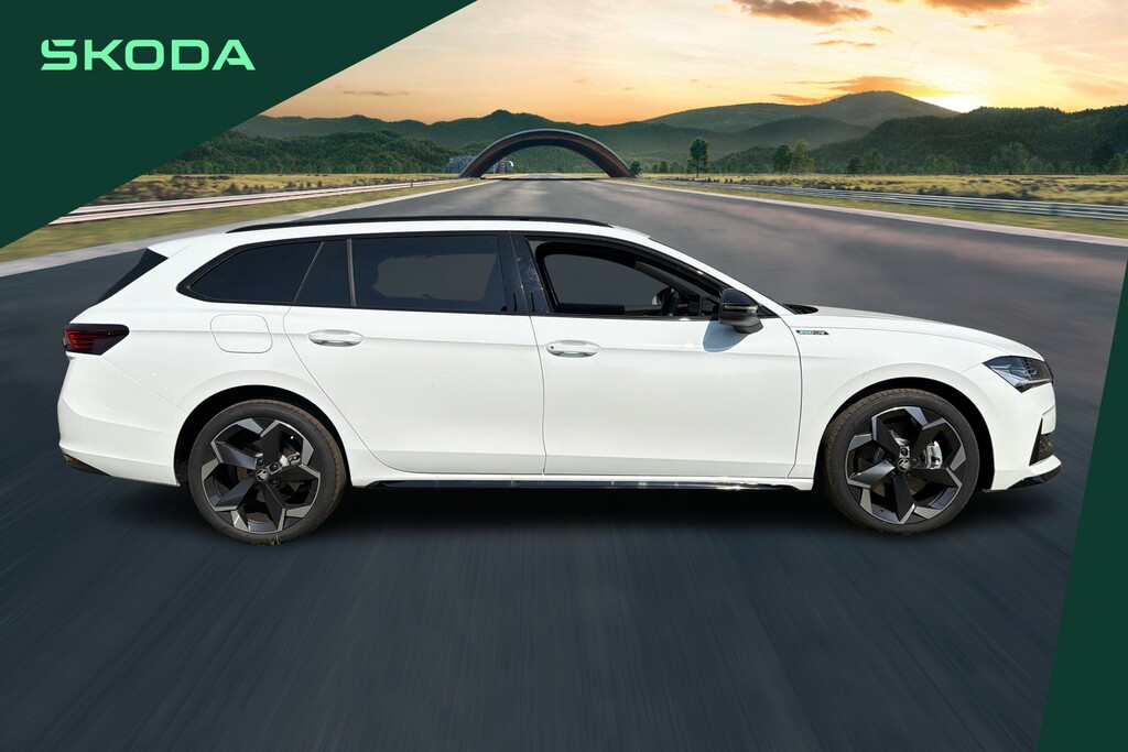 Skoda Superb 1.5 Tsi Iv Sportline Dsg White #4