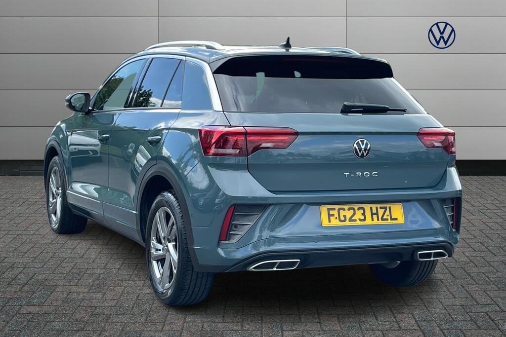 Volkswagen T-Roc 1.5 Tsi R-line Dsg FG23HZL Blue #3