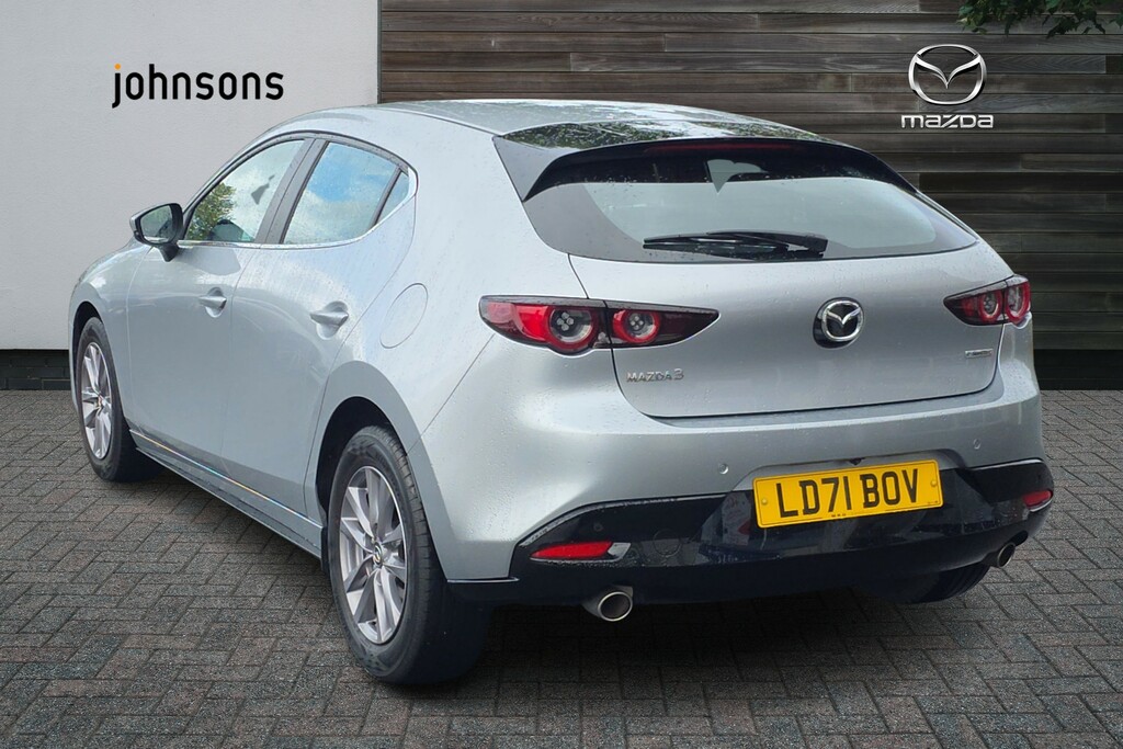 Mazda 3 2.0 E-skyactiv G Mhev Se-l Lux LD71BOV Silver #2