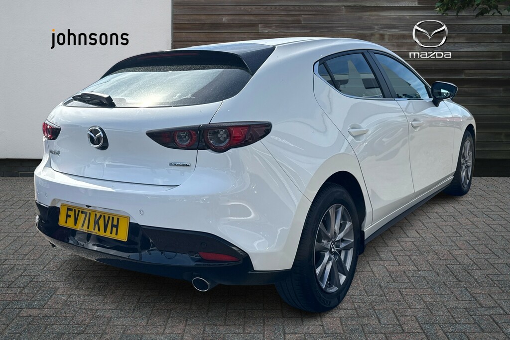 Mazda 3 2.0 E-skyactiv G Mhev Se-l Lux FV71KVH White #5