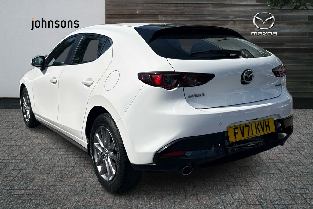 Mazda 3 2.0 E-skyactiv G Mhev Se-l Lux FV71KVH White #2