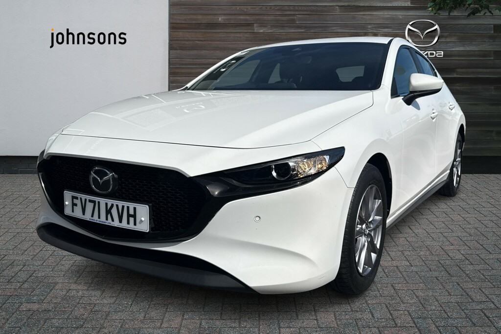 Mazda 3 2.0 E-skyactiv G Mhev Se-l Lux FV71KVH White #4