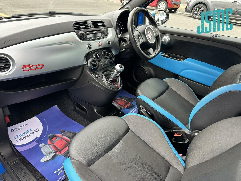 Fiat 500 1.2 S Hatchback Euro 6 S S 69 BJ15WNM Blue #2