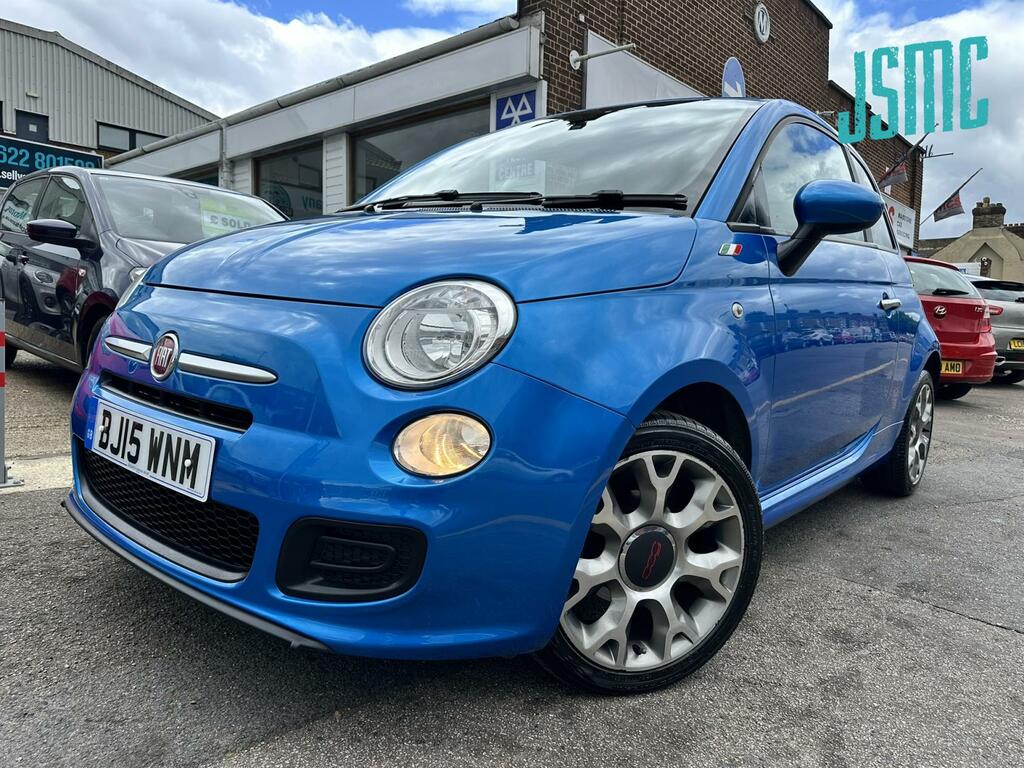 Fiat 500 1.2 S Hatchback Euro 6 S S 69 BJ15WNM Blue #5
