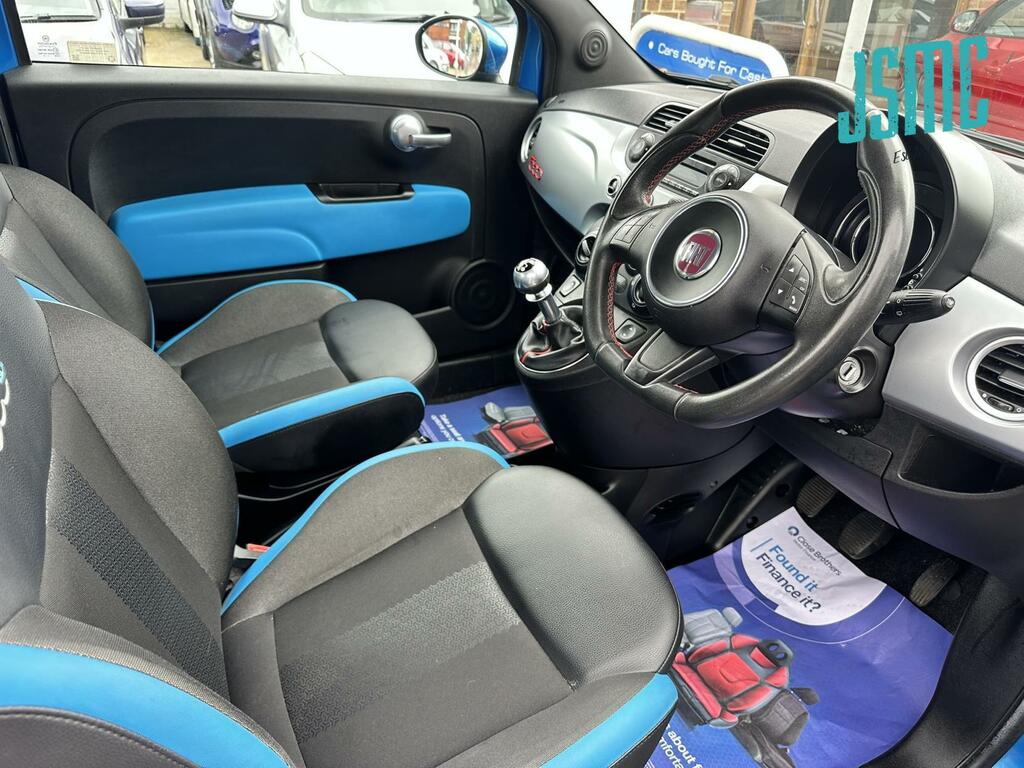 Fiat 500 1.2 S Hatchback Euro 6 S S 69 BJ15WNM Blue #4