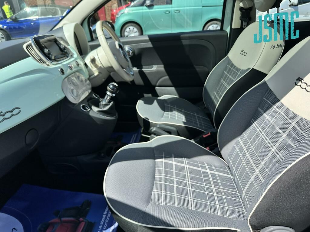 Fiat 500 1.2 Lounge Hatchback Euro 6 S S WD16FZL Green #4