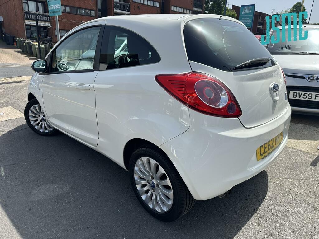 Ford KA 1.2 Zetec Hatchback Euro 5 S S CE62HNH White #3