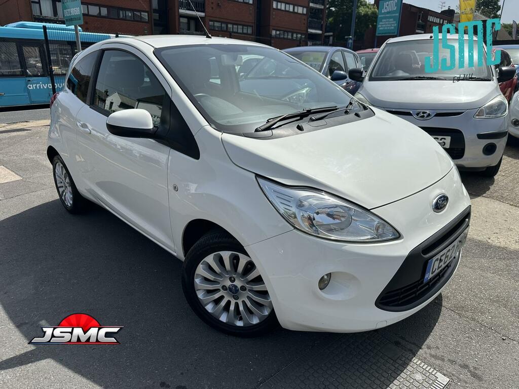 Ford KA 1.2 Zetec Hatchback Euro 5 S S White
