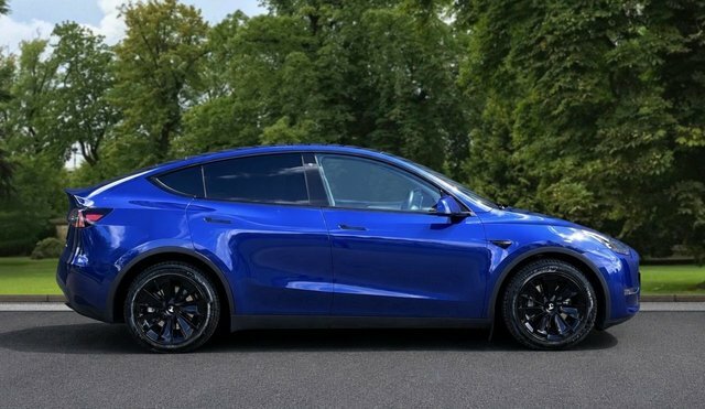 Tesla Model Y 2022 Dual Motor Long Range Suv LB72XPK Blue #4