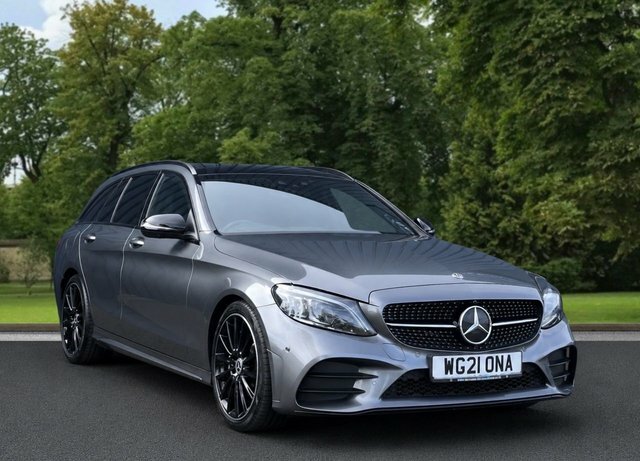 Mercedes-Benz C Class 2021 2.0 C300d Amg Line Night Edition Premium Plu Black