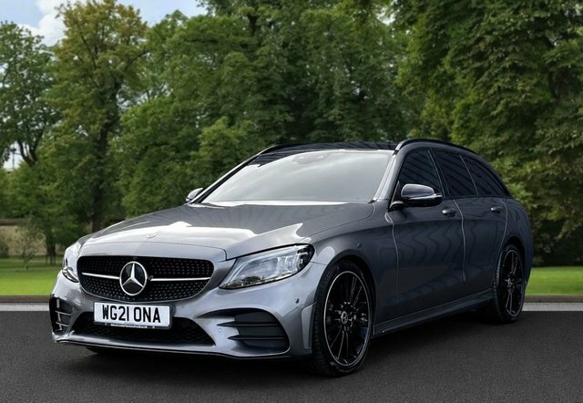 Mercedes-Benz C Class 2021 2.0 C300d Amg Line Night Edition Premium Plu Black #2