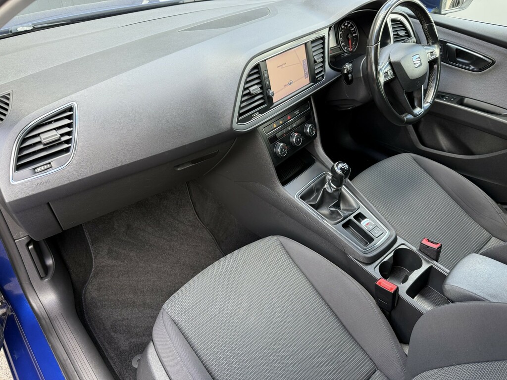 Seat Leon Hatchback 1.6 Tdi Se Dynamic 2019 YM19HKT Blue #5