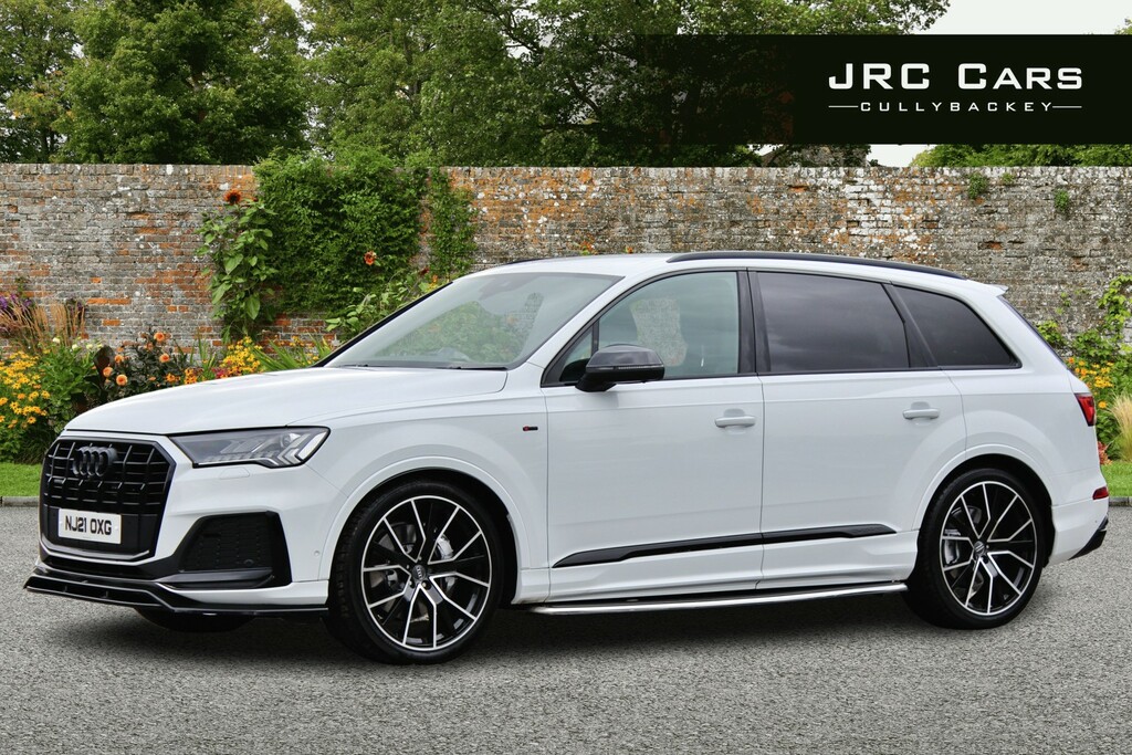 Audi Q7 Suv 3.0 Tdi V6 50 Black Edition 2021 NJ21OXG White #2