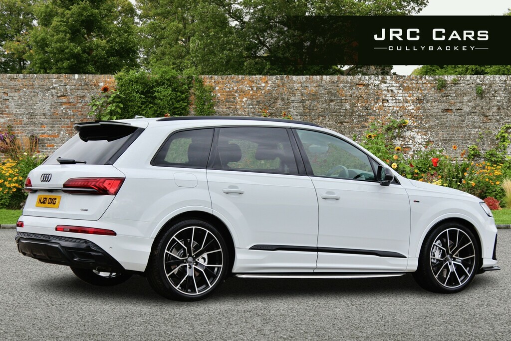 Audi Q7 Suv 3.0 Tdi V6 50 Black Edition 2021 NJ21OXG White #3