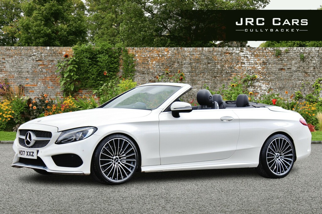 Mercedes-Benz C Class Convertible 2.1 C220d Amg Line 2017 MD17XXZ White #2