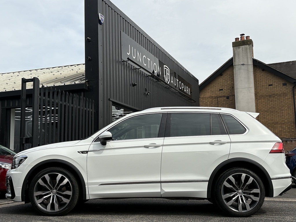Volkswagen Tiguan Tdi Bluemotion Tech R-line DG66KUT White #4