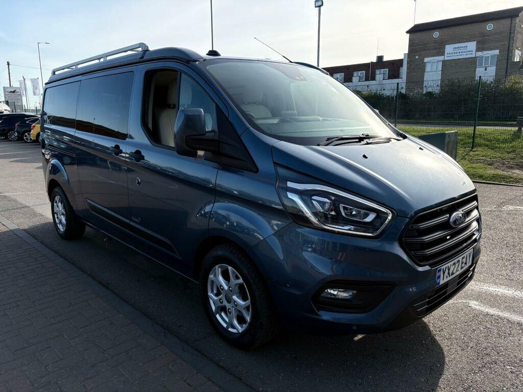 Ford Transit Custom 4 Belt - 4 Berth - Onboard Toilet Cream Leather In Blue #6