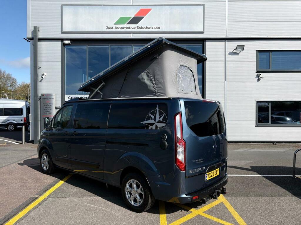Ford Transit Custom 4 Belt - 4 Berth - Onboard Toilet Cream Leather In Blue #2