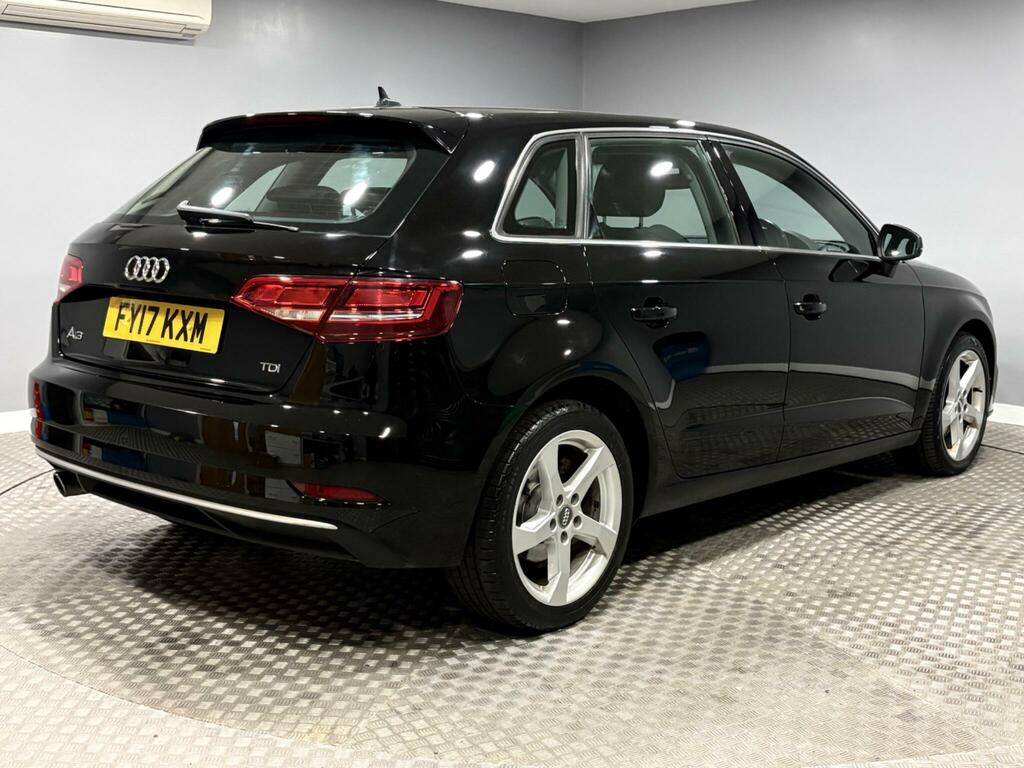Audi A3 1.6 Tdi Sport Sportback Euro 6 FY17KXM Black #3